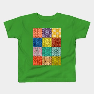 Bohemian Quilt D Kids T-Shirt